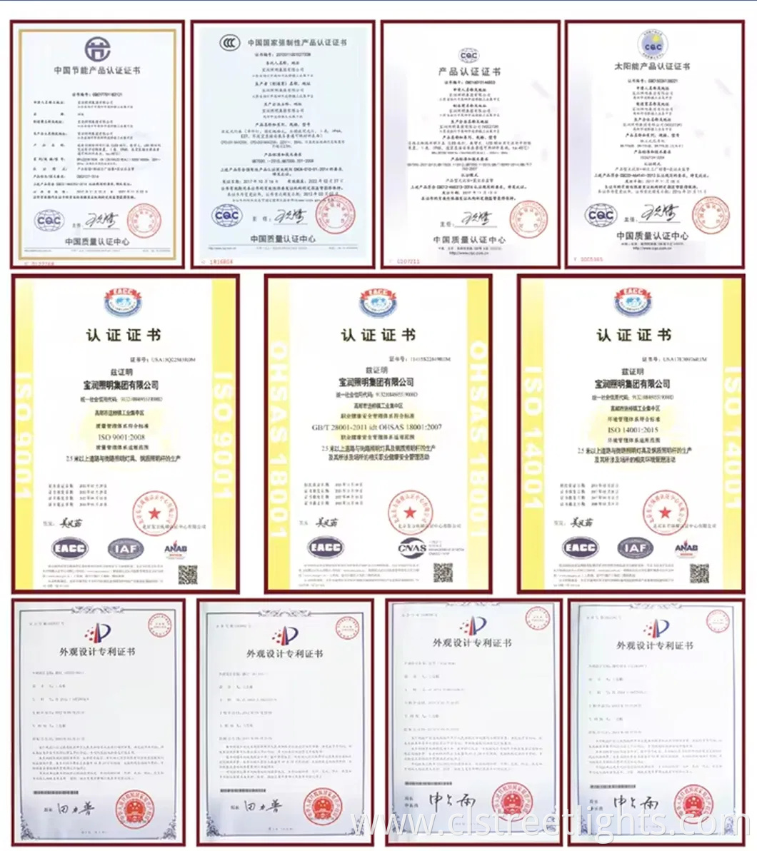 High-Efficiency LED Lamp Solar Panel LiFePO4 Lithium Battery Split Type Solar Street Light